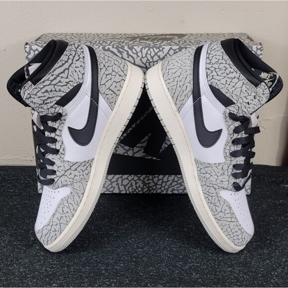 NEW Nike Air Jordan 1 Retro High OG White Cement FD1437-052 GS Size 6.5Y Sneaker - Picture 7 of 10